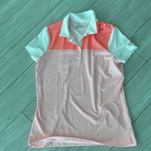 Nike Golf DRI-FIT golf polo shirt size L women